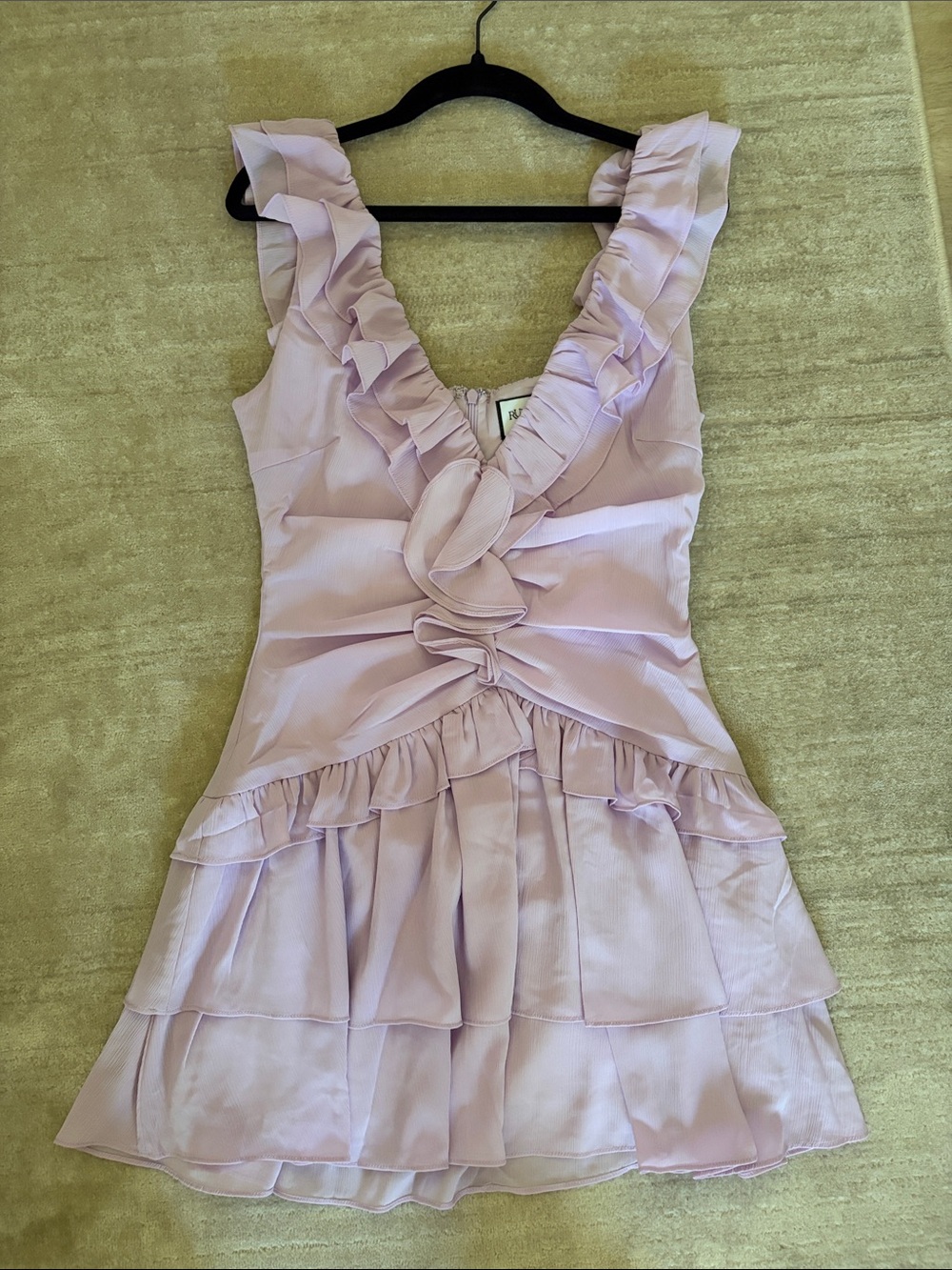 RUNAWAY Lilac Ruffle Dress